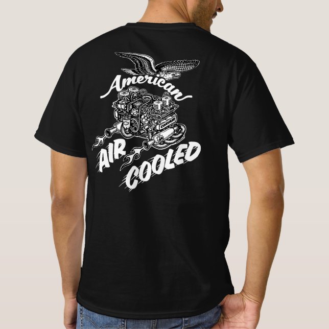 Motor Front American Air Cooled Motor Corvair T-Shirt (Rückseite)