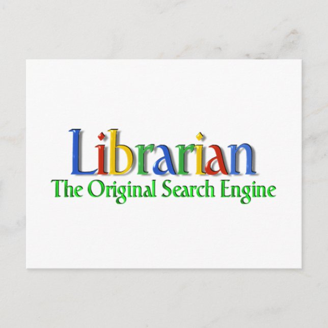 Motor für die bibliografische Original-Suche Postkarte (Vorderseite)