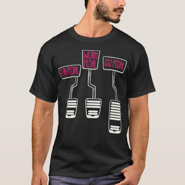 Motor für die manuelle Übertragung Spaß Pedalversc T-Shirt (Vorderseite)