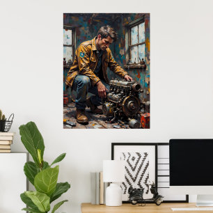 Motor für die mechanische Prüfung Poster