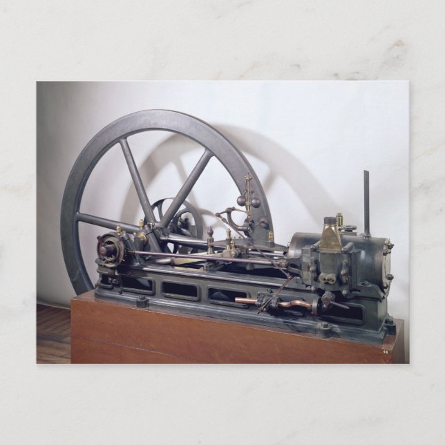 Motor für die Verbrennung Postkarte (Vorderseite)