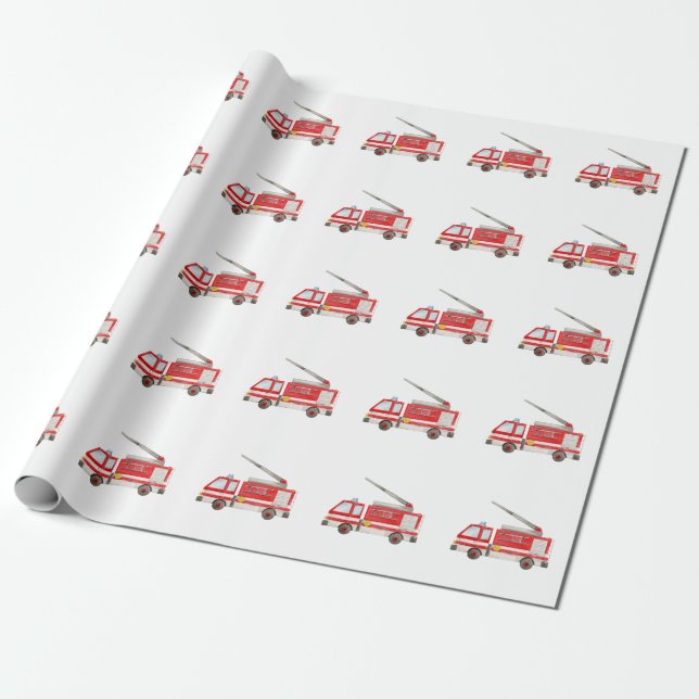 Motor für Feuerwehrfahrzeuge Geschenkpapier (Ungerollt)