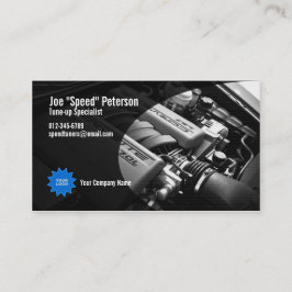 Motor Gray Car Service Business Card Visitenkarte