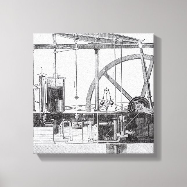 Motor Leinwanddruck (Vorderseite)