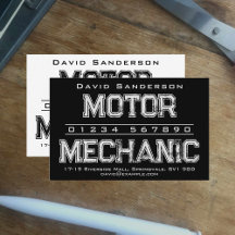 Motor Mechanic Business Card