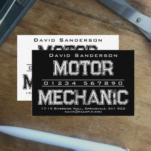 Motor Mechanic Business Card Visitenkarte