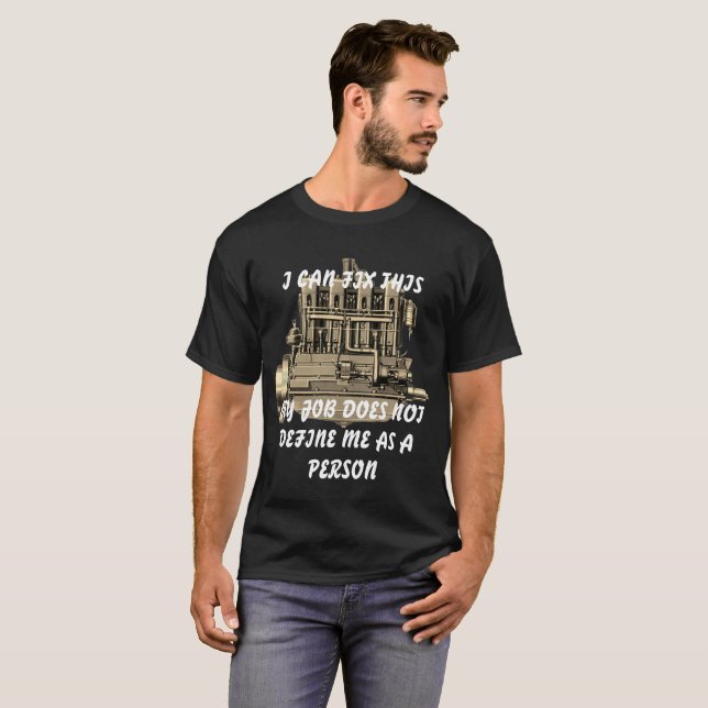 MOTOR MECHANIC SHIRT MEIN JOB DEFINIERT MICH NICHT (Vorne ganz)