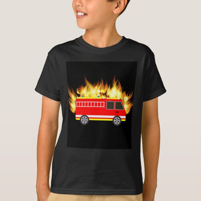 Motor mit blauer Beleuchtung T-Shirt (Vorderseite)