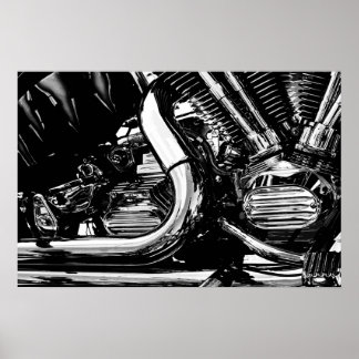 Motor Motor Vector Poster