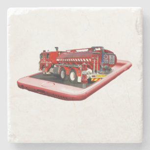 Motor Popout Art, Stone Untersetzer