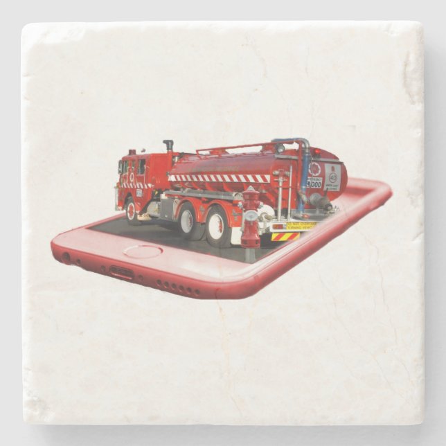 Motor Popout Art, Stone Untersetzer (Vorderseite)