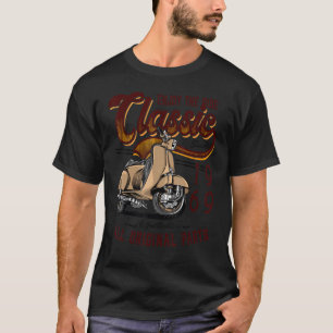 Motor Scooter Classic Moped Rider Geburtstag 1969 T-Shirt