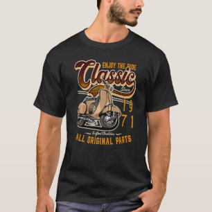 Motor Scooter Classic Moped Rider Geburtstag 1971 T-Shirt