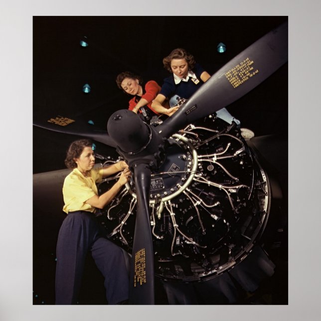 Motor von Luftfahrzeugen Installation 1942 Poster (Vorne)