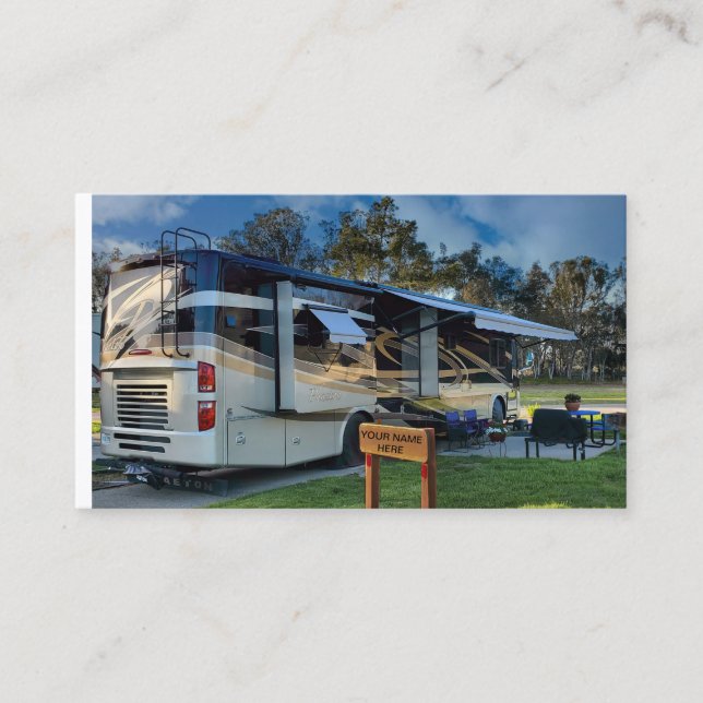 Motor Zuhause Business Card Personalisiert Visitenkarte (Vorderseite)