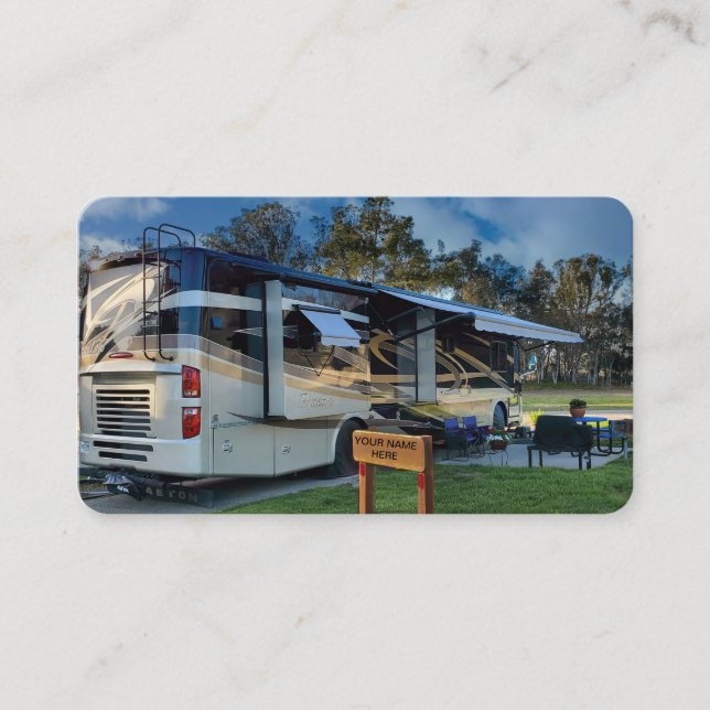 Motor Zuhause Business Card Personalisiert Visitenkarte (Vorderseite)