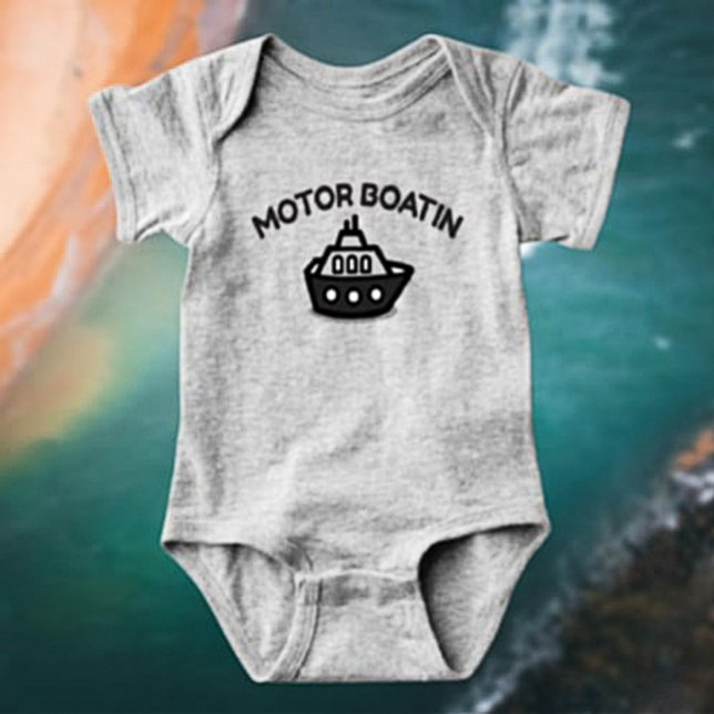 Motorboatin's Funny Baby Bodysuit Strampler (Von Creator hochgeladen)