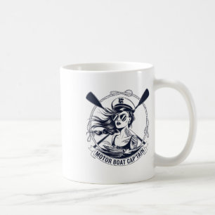 Motorboot Captain Men Women Chummy Pontoon Boatin Kaffeetasse