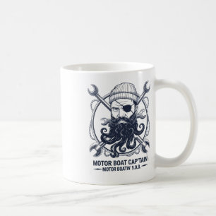 Motorboot Kapitän Männer Frauen Freundlicher Ponto Kaffeetasse