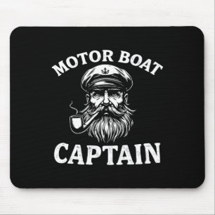 Motorboot Kapitän T-Shirt Sailin Mousepad