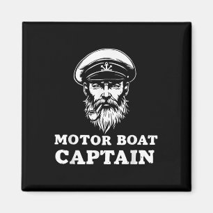 Motorboot Kapitän Tee Lustiges Boots-Outfit Segeln Magnet