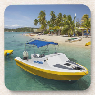 Motorboot und Bananenboot Untersetzer