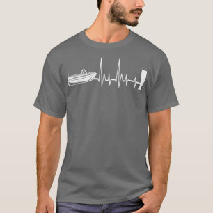 Motorboot und Bier Elektroboot Skifahren T-Shirt