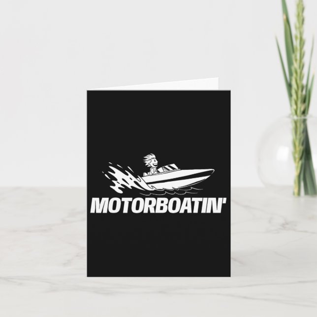 Motorboote - Schiffseigner Segelschiff Karte (Vorderseite)