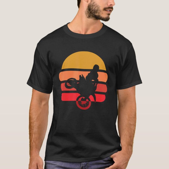 Motorcross Dirtbike Engine Braap Racing T-Shirt (Vorderseite)