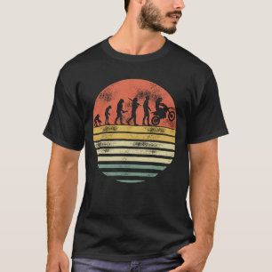 Motorcross Evolution Retro Geschenk für Dirt Bike T-Shirt