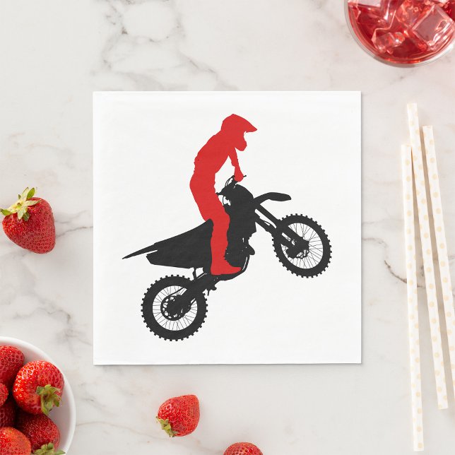 Motorcross-Fahrer Papier Napkins Serviette (Von Creator hochgeladen)