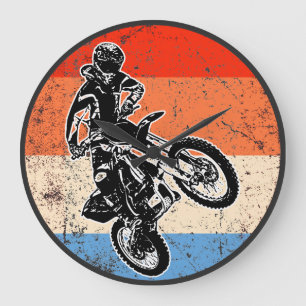 Motorcross grande horloge