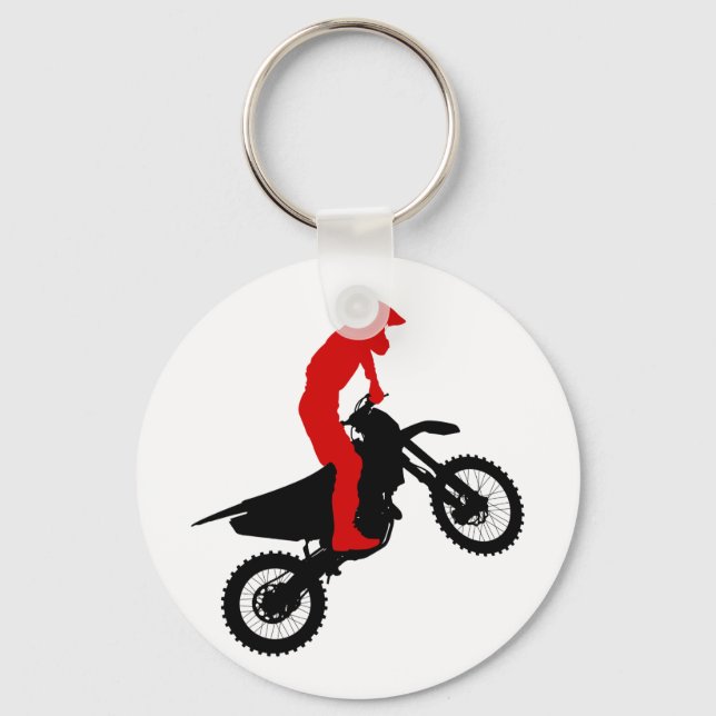Motorcross Rider Schlüsselanhänger (Vorderseite)