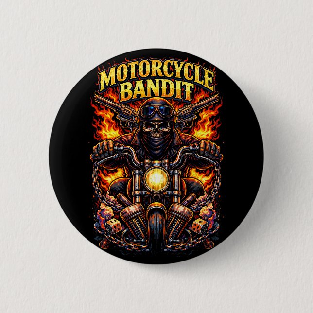 Motorcycle Bandit Button (Vorderseite)
