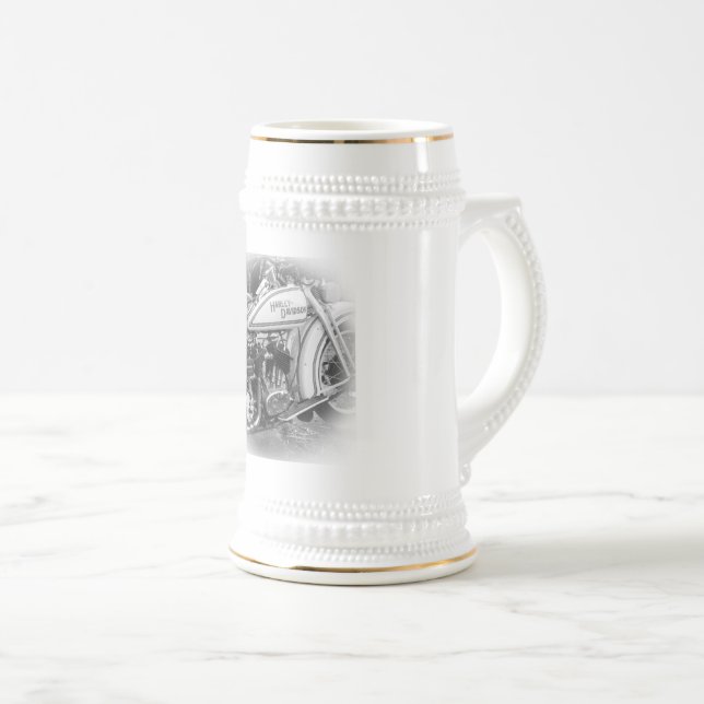Motorcycle Beer Stein Bierglas (VorderseiteRechts)