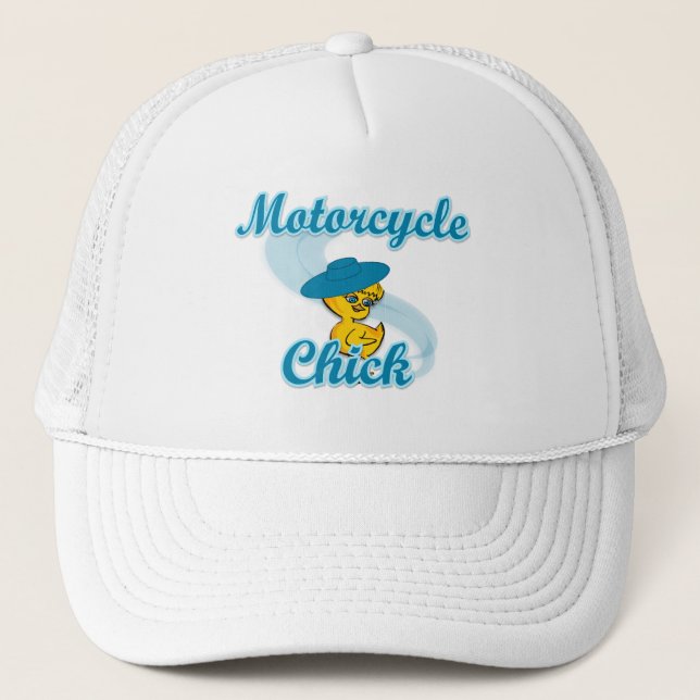 Motorcycle Chick #3 Truckerkappe (Vorderseite)