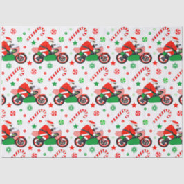 Motorcycle Christmas Holiday Gift Seidenpapier