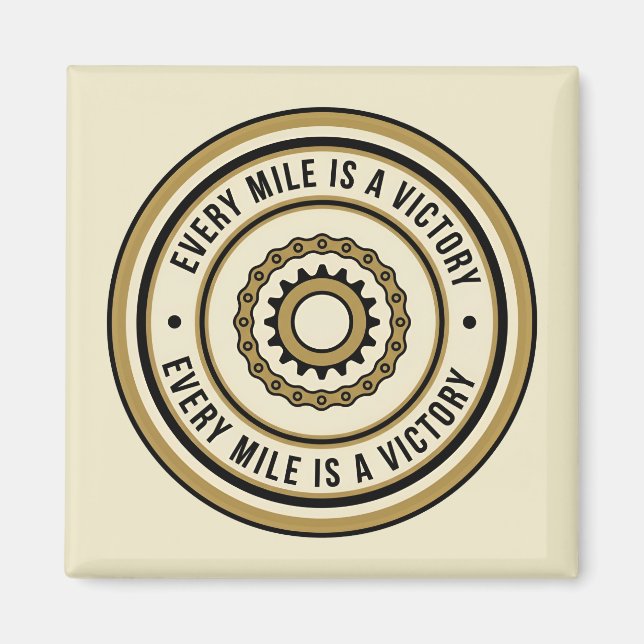 Motorcycle Distance Achievement Style Magnet (Vorne)