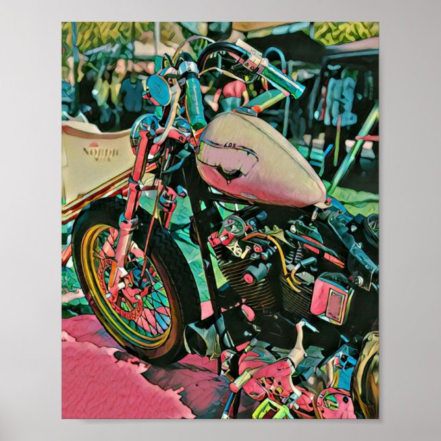 motorcycle gifts for dad poster (Vorne)