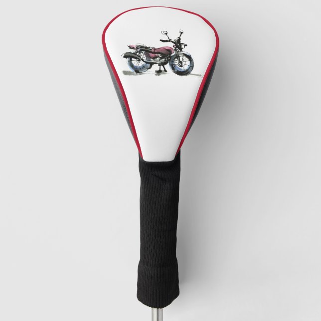 Motorcycle Golf Headcover (Vorderseite)