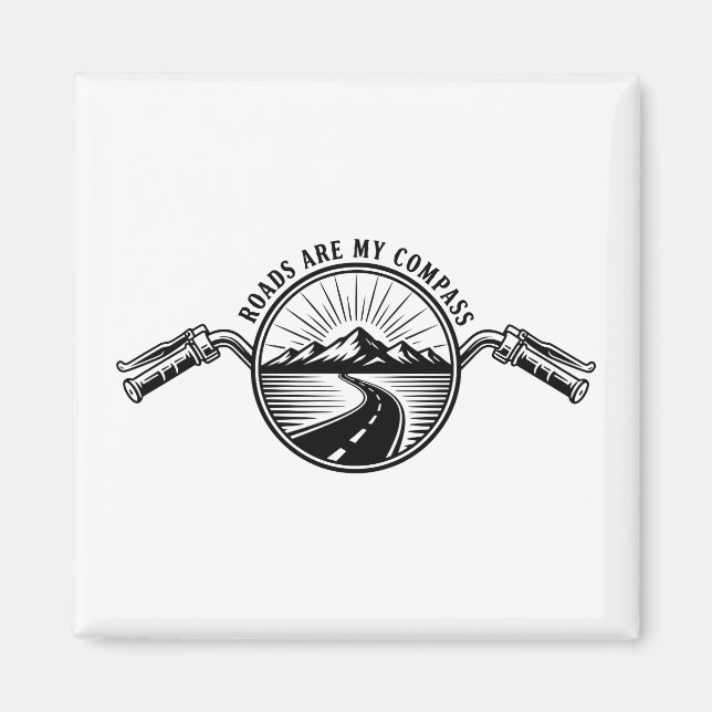 Motorcycle Horizon Adventure      Magnet (Vorne)