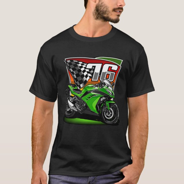 Motorcycle Racing 76 Graphic T-Shirt (Vorderseite)
