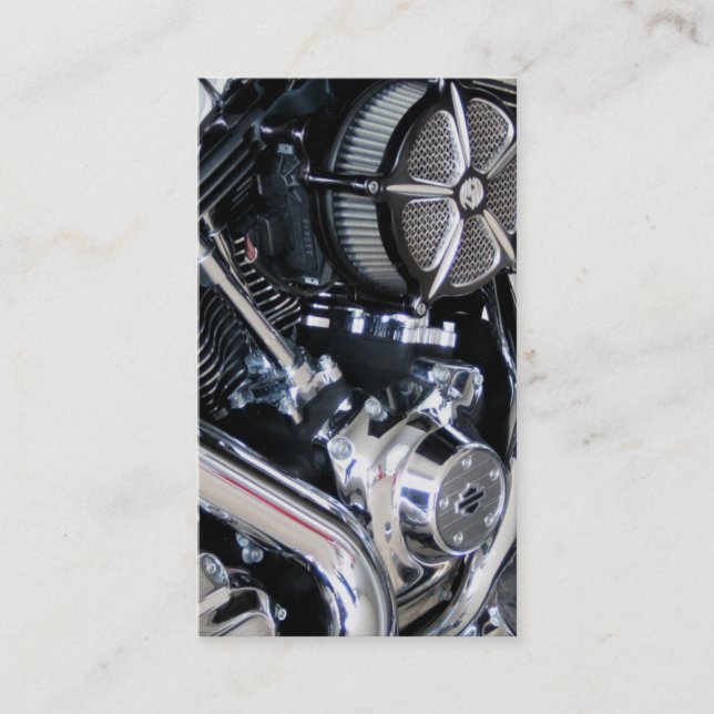 Motorcycle repair mechanic customization shop visitenkarte (Vorderseite)