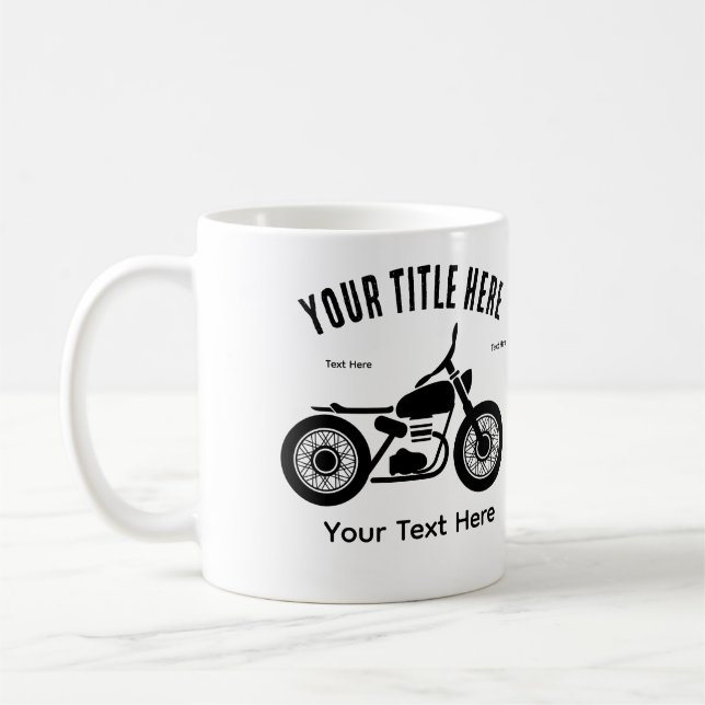 Motorcycle Ride Speed and Freedom Design Kaffeetasse (Links)