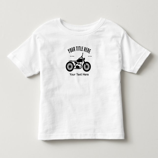 Motorcycle Ride Speed and Freedom Design Kleinkind T-shirt (Vorderseite)