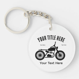 Motorcycle Ride Speed and Freedom Design Schlüsselanhänger