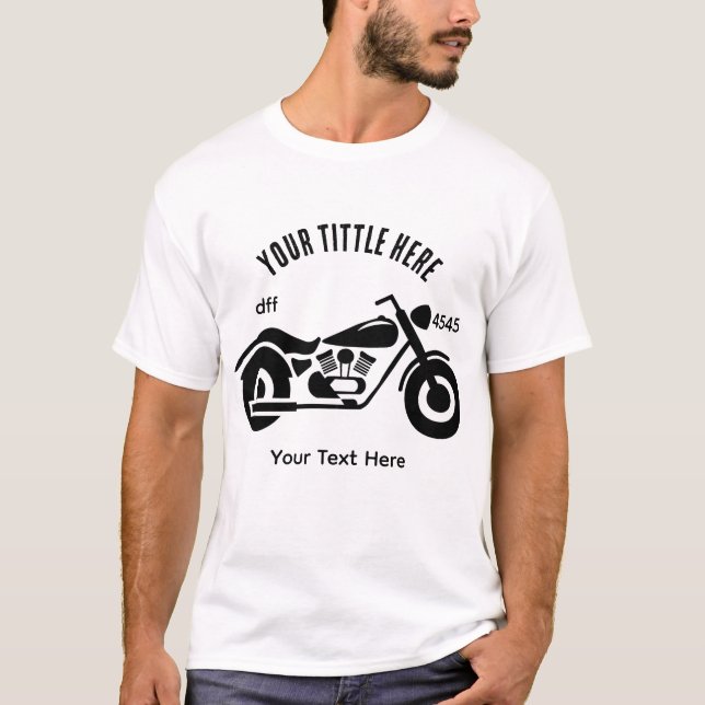 Motorcycle Ride Speed and Freedom Design T-Shirt (Vorderseite)
