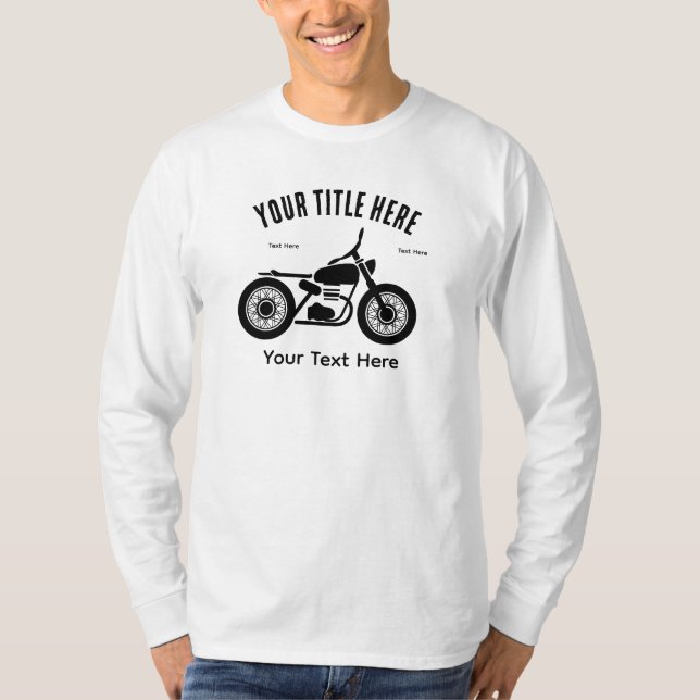 Motorcycle Ride Speed and Freedom Design T-Shirt (Vorderseite)