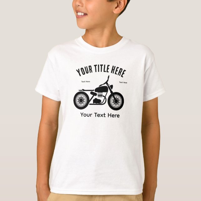Motorcycle Ride Speed and Freedom Design T-Shirt (Vorderseite)