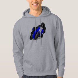 Motorcycle Rider Blue Street Vélo Sweat - shirt à 